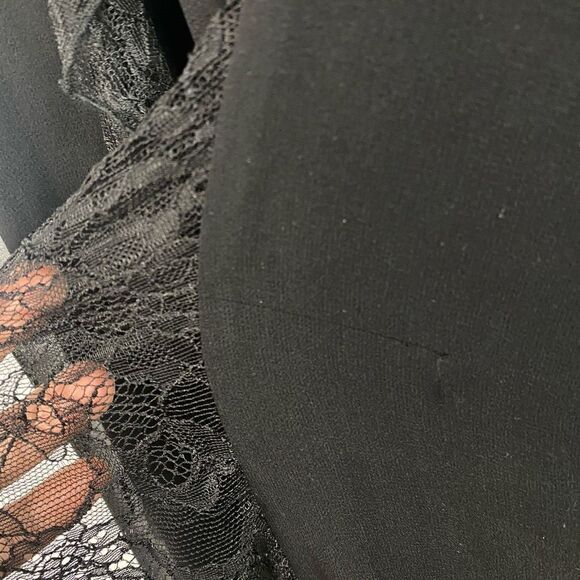 Alice + Olivia Mcguire Ruffle Side Slit Silk Midi Dress - Picture 16 of 16